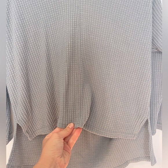 Z Supply Stone Blue Green Ansel Brushed Thermal Top - Small - Picture 8 of 9